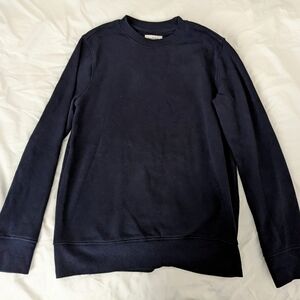 Goodfellow & Co. Navy Blue Fleece-Lined Crew Neck Sweatshirt, Size Medium